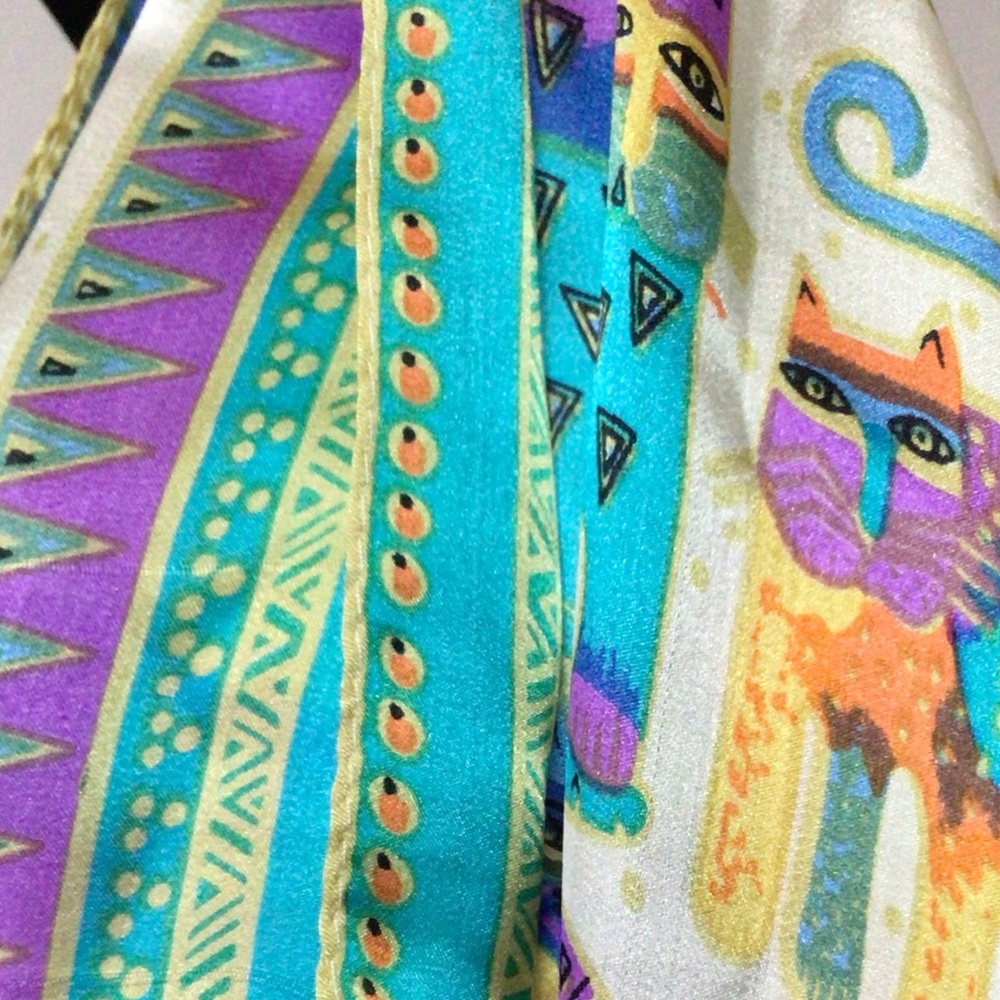 Silk Scarf 52”x11” - Picture 3 of 3
